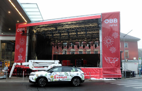 Eröffnungsfeier Koralmbahn HBF KLU Aufbau