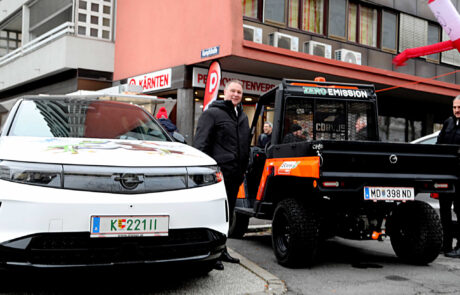 Vizekanzler Andreas Babler, flankiert von LH Peter Kaiser Pressesprecher-Andreas Schäfermeier