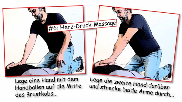Herz-Druck-Massage: So geht die Herz-Druck-Massage