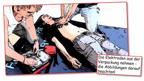 Herz-Druck-Massage: DEFI auspacken