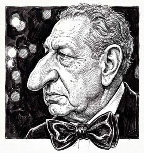 Karl Spiehs - Karikatur