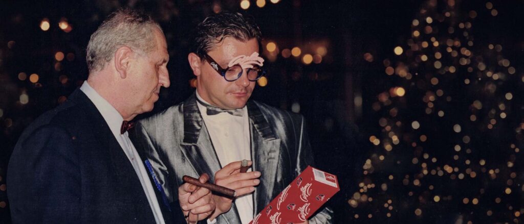 Karli Spiehs lud zur Champagner-Party - Karl Spiehs und Reinhard Eberhart
