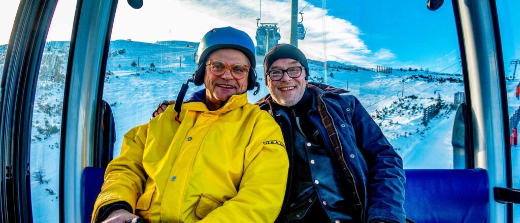 Reinhard und Karl in Katschi-Seilbahn