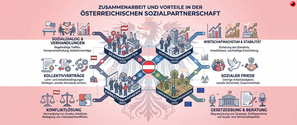 Das österreichische System der Sozialpartnerschaft